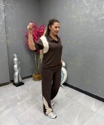 MİN POLO YAKA İKİLİ TAKIM  Acı Kahve