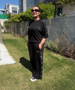 MI YANLAR TAŞLI İKİLİ TAKIM  Siyah