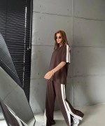 PAÇA YIRTMAÇLI İKİLİ TAKIM  Acı Kahve