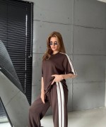 PAÇA YIRTMAÇLI İKİLİ TAKIM  Acı Kahve