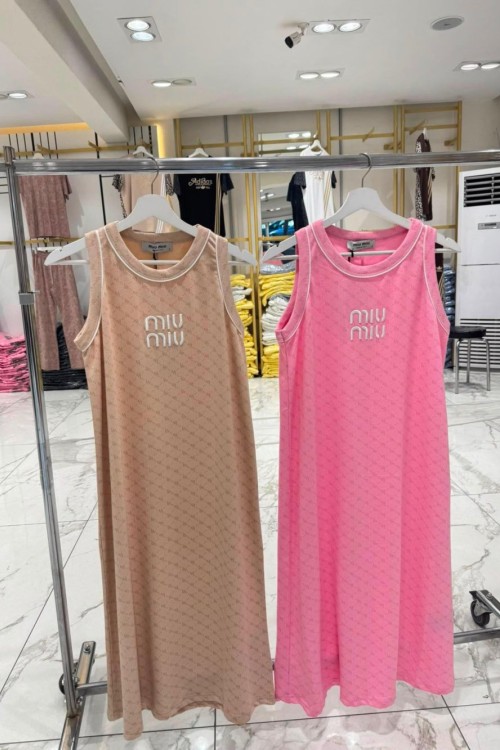 MIU ELBİSE  Pembe