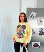 ÇİLEKLİ MCK SWEATSHİRT  Sarı