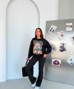 ÇİLEKLİ MCK SWEATSHİRT  Siyah