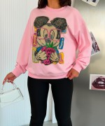 ÇİLEKLİ MCK SWEATSHİRT  Pembe