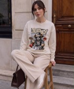 BLATANCY AYICIKLI SWEATSHİRT  Beyaz