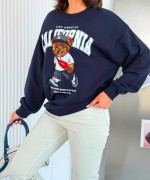 CALIFORNIA YAZILI SWEATSHİRT  Lacivert