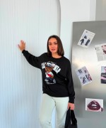 CALIFORNIA YAZILI SWEATSHİRT  Siyah