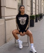 LEOPARDS YAZILI SWEATSHİRT  Siyah