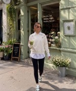 YILDIZ DETAYLI SWEATSHİRT  Beyaz