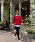 YILDIZ DETAYLI SWEATSHİRT  Kırmızı