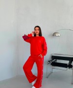 GES YAN TAŞLI İKİLİ TAKIM  Kırmızı