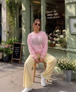 GES TAŞLI SWEATSHİRT  Pembe