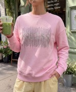 GES TAŞLI SWEATSHİRT  Pembe