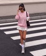 KELEBEK PAPATYALI SWEATSHİRT  Pembe