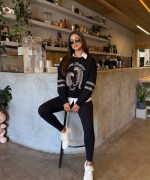 İKİ KAPLAN BASKILI SWEATSHİRT  Siyah