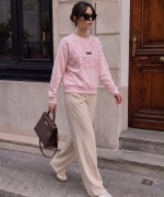 MİN MİN YAZILI SWEATSHİRT  Pembe