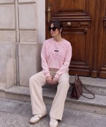MİN MİN YAZILI SWEATSHİRT  Pembe