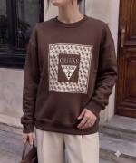 GES KARE DETAY SWEATSHİRT  Acı Kahve