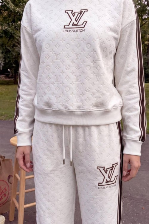 LV KABARTMALI İKİLİ TAKIM Beyaz