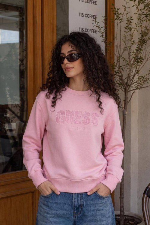 GES 1981 İŞLEME DETAY SWEATSHİRT  Pembe