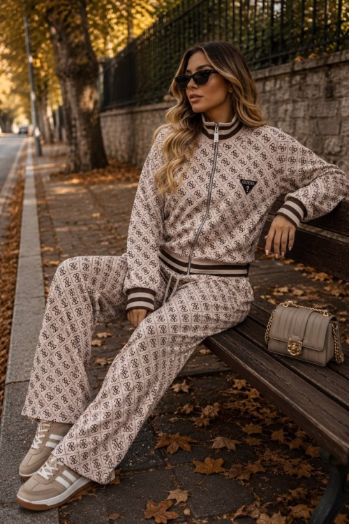 FERMUARLI ÇOKLU GES İKİLİ TAKIM  Bej