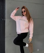 MI MI TAŞLI SWEATSHİRT  Pembe