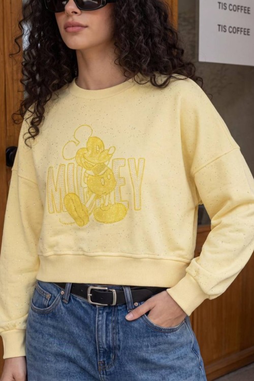 SİMLİ MCK SWEATSHİRT  Sarı