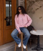 SİMLİ MCK SWEATSHİRT  Pembe