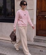 ÇİÇEKLİ MİN MİN SWEAT  Pembe