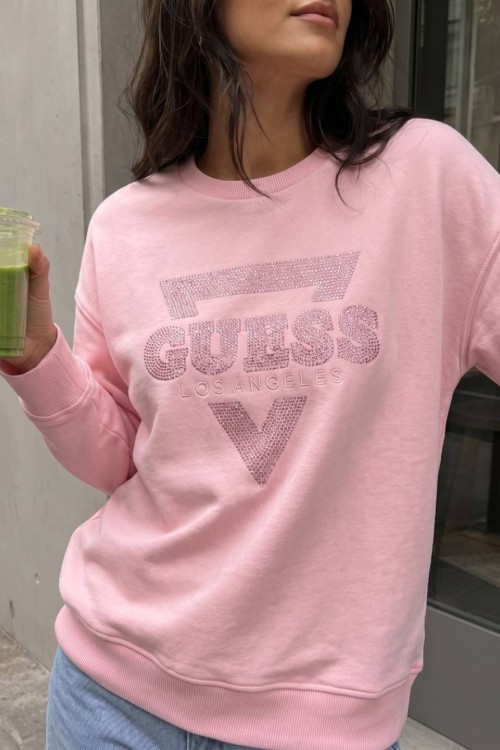 GES KABARTMALI SWEATSHİRT  Pembe