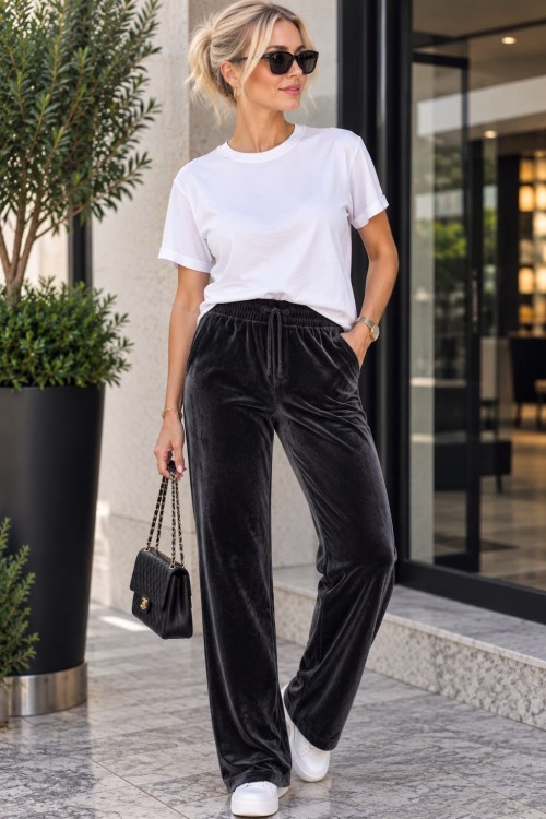 KADİFE PANTOLON  Siyah