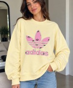 ADS BASKI SWEATSHİRT  Sarı