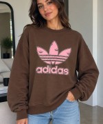 ADS BASKI SWEATSHİRT  Acı Kahve