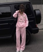 YARIM FERMUAR NEW YORK SWEATSHİRT  Pembe