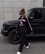 YARIM FERMUAR NEW YORK SWEATSHİRT  Siyah