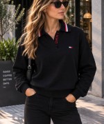 TMY POLO YAKA SWEATSHİRT  Siyah