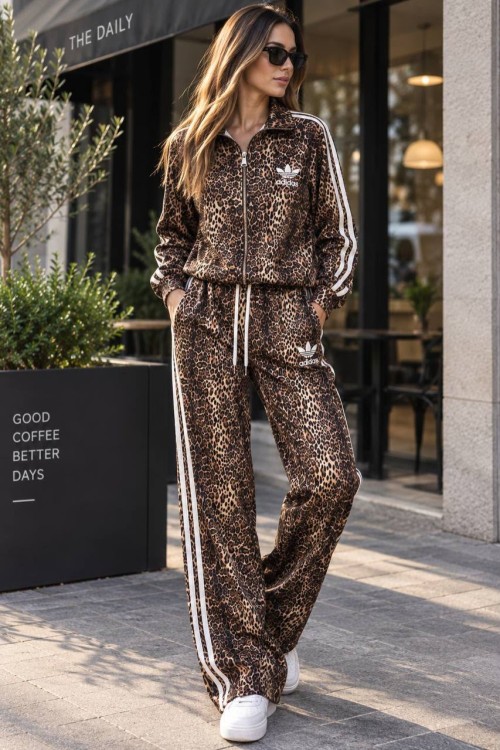 ADS JAGUAR FERMUARLI LEOPARLI İKİLİ TAKIM  Siyah