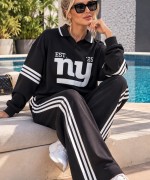 NYC POLO YAKA İKİLİ TAKIM  Siyah