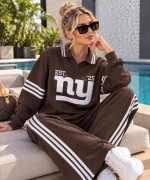 NYC POLO YAKA İKİLİ TAKIM  Acı Kahve