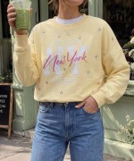 NY NEWYORK SWEATSHİRT  Sarı