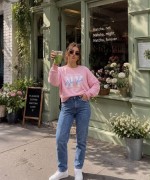NY NEWYORK SWEATSHİRT  Pembe