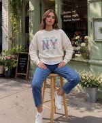 NY NEWYORK SWEATSHİRT  Beyaz
