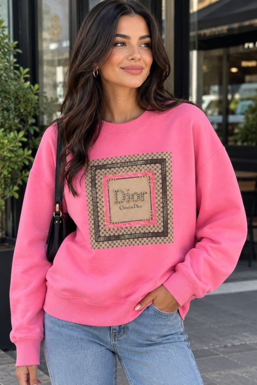DR BASKILI SWEATSHİRT  Pembe