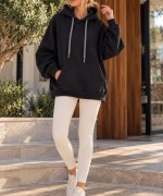 SIRT KANAT DETAY SWEATSHİRT  Siyah