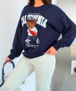 CALİFORNİA AYICIKLI SWEATSHİRT  Lacivert