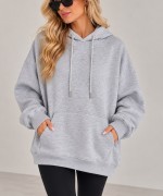 SIRT YILDIZ DETAY SWEATSHİRT  Gri
