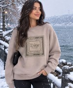 DR BASKILI SWEATSHİRT  Bej