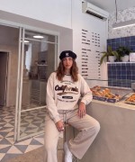 YUVARLAK YAKA CALIFORNIA SWEATSHİRT  Bej