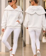 TOGETHER ŞARDONLU SWEATSHİRT  Beyaz