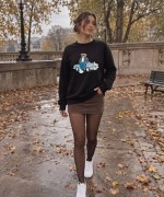 Arabalı seksenler  TEDDY  SWEATSHİRT  Siyah